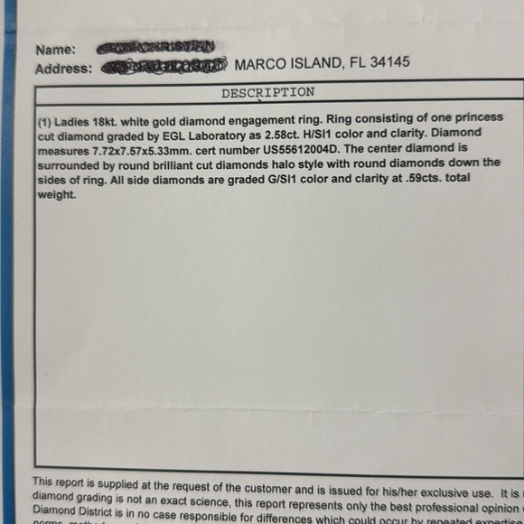 Diamond ring setting. - Picture 7 of 7